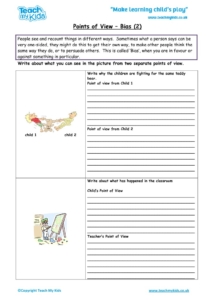 Worksheets for kids - points-of-view-bias-2